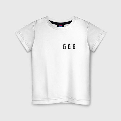 Детская футболка Морген 666 / Белый – фото 1