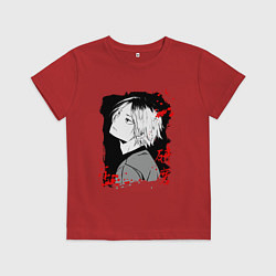 Футболка хлопковая детская КЕНМА КОЗУМЕ KOZUME KENMA, цвет: красный