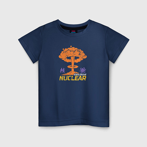 Детская футболка Atomic Heart: Nuclear Explosive / Тёмно-синий – фото 1
