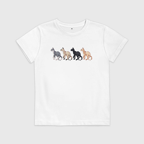 Детская футболка Сфинксы / Белый – фото 1