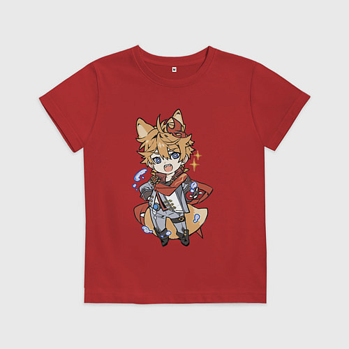 Детская футболка Лисёнок Тарталья / Красный – фото 1