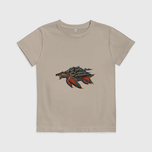 Детская футболка Вулканическая черепаха / Миндальный – фото 1