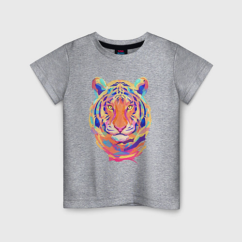 Детская футболка Color Tiger / Меланж – фото 1