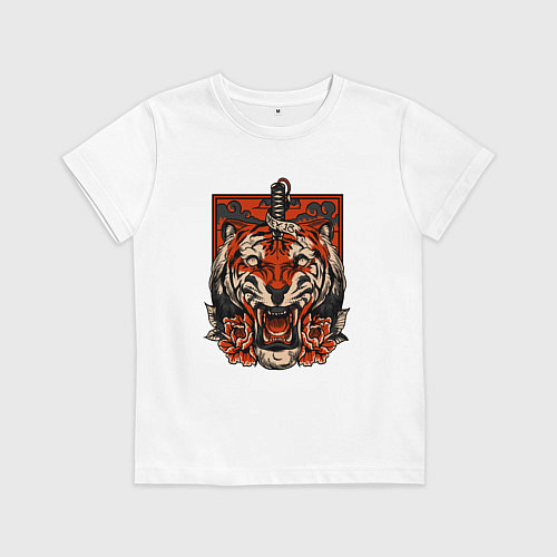Детская футболка Red Tiger / Белый – фото 1