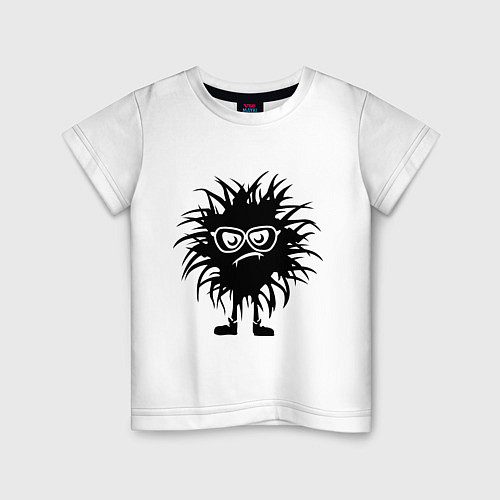 Детская футболка Лохматый чудик / Белый – фото 1