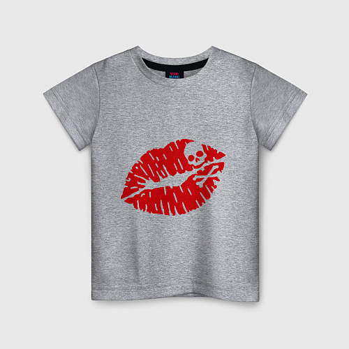 Детская футболка Смертельный поцелуй / Меланж – фото 1