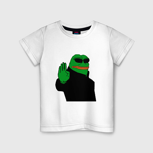 Детская футболка Pepe stop / Белый – фото 1