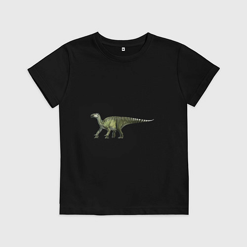 Детская футболка Игуанодон / Черный – фото 1