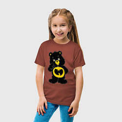 Футболка хлопковая детская Wu-Tang Bear, цвет: кирпичный — фото 2