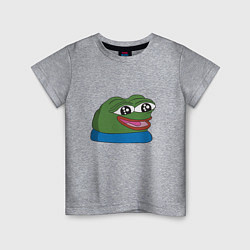 Футболка хлопковая детская Pepe happy Пепе хеппи, цвет: меланж