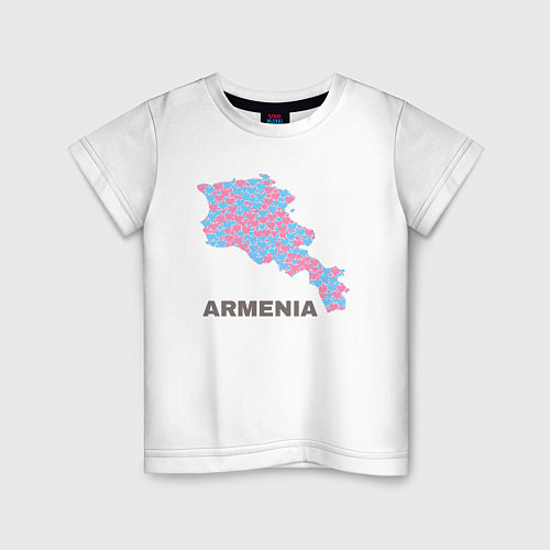 Детская футболка Люблю Армению / Белый – фото 1