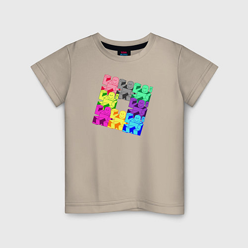 Детская футболка Роблокс Roblox / Миндальный – фото 1