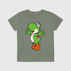 Футболка хлопковая детская Yoshi, цвет: авокадо