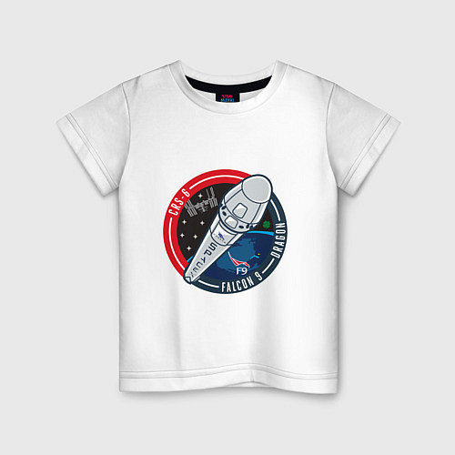 Детская футболка SPACE X А9 / Белый – фото 1