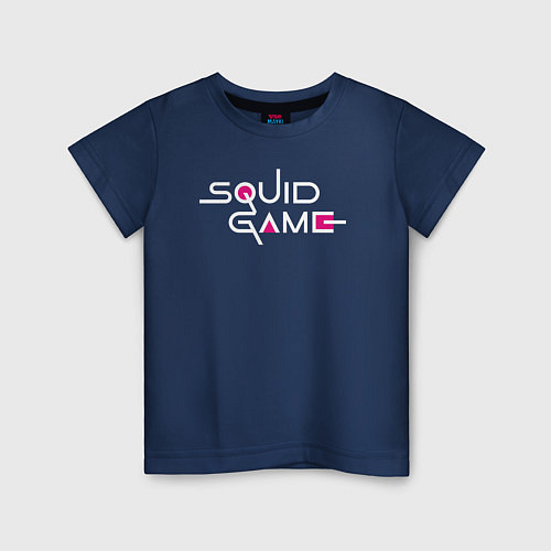 Детская футболка Squid Game: Logo / Тёмно-синий – фото 1
