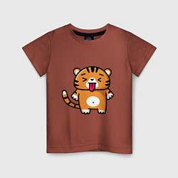 Детская футболка Милый тигренок - символ года 2022