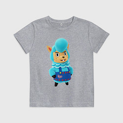 Футболка хлопковая детская ИзаBEL, цвет: меланж