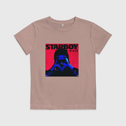 Футболка хлопковая детская Pink weekend, цвет: пыльно-розовый