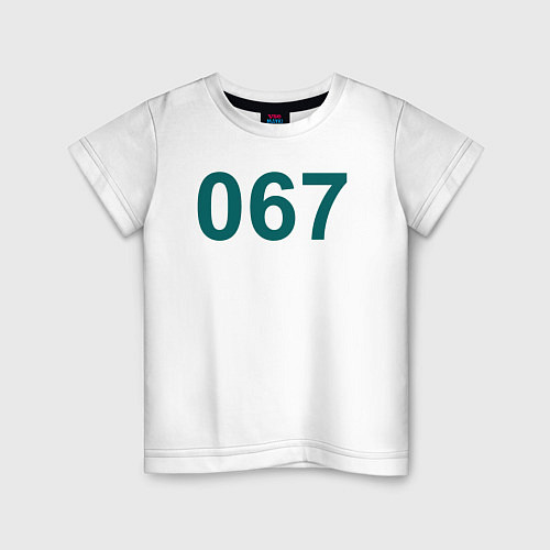 Детская футболка Игрок 067 / Белый – фото 1