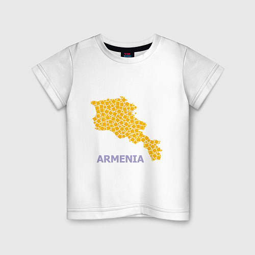 Детская футболка Golden Armenia / Белый – фото 1