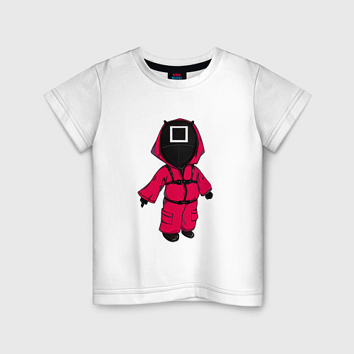 Детская футболка Игра в кальмара - удивление / Белый – фото 1