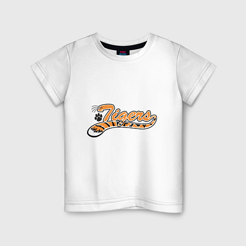 Детская футболка Super Tigers / Белый – фото 1