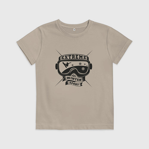Детская футболка EXTREME SHEREGESH / Миндальный – фото 1
