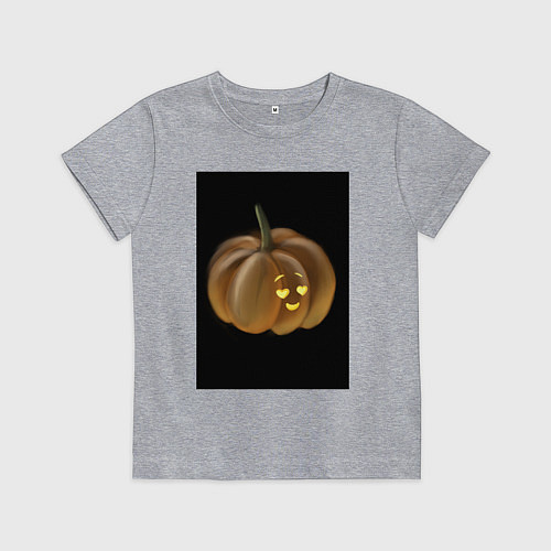 Детская футболка Хеллоуин тыква на хэллоуин Helloween / Меланж – фото 1