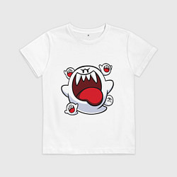 Футболка хлопковая детская Mario Bu, цвет: белый