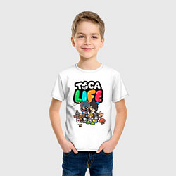 Футболка хлопковая детская Toca Life, цвет: белый — фото 2