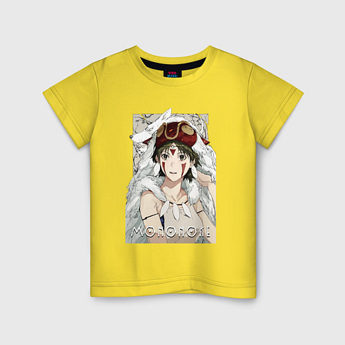 Детская футболка Princеss mononoke / Желтый – фото 1