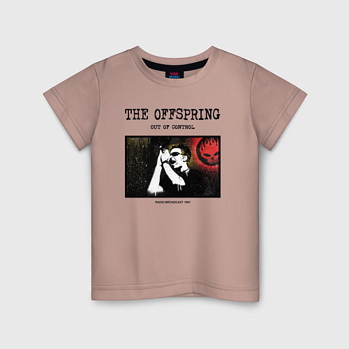 Детская футболка The Offspring out of control / Пыльно-розовый – фото 1