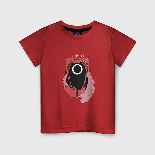 Детская футболка ИГРА В КАЛЬМАРА SQUID GAME / Красный – фото 1
