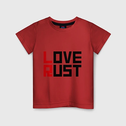 Детская футболка Love Rust / Красный – фото 1
