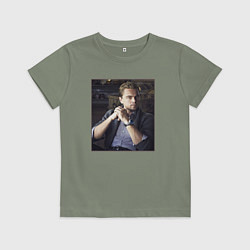 Детская футболка Леонардо Ди Каприо, фотопортрет