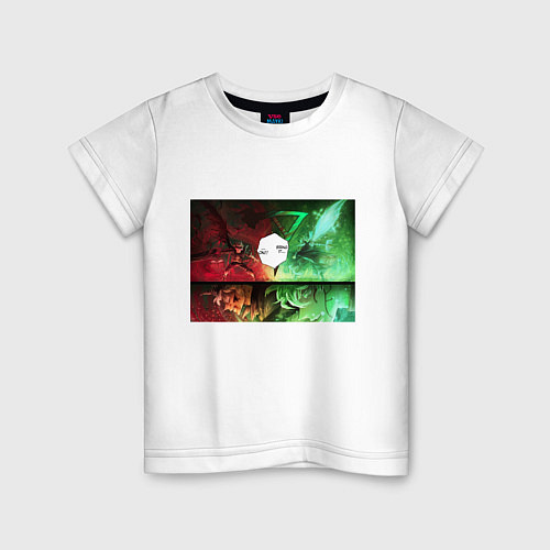Детская футболка Аста и Юно Черный Клевер Манга / Белый – фото 1