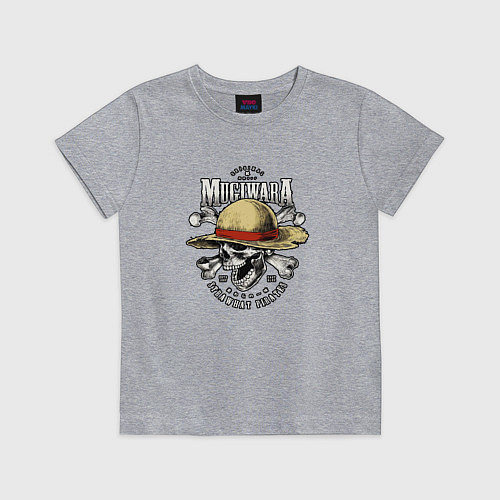 Детская футболка MUGIWARA ONE PIECE ВАН ПИС / Меланж – фото 1
