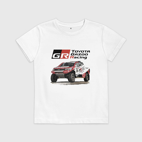 Детская футболка Toyota Gazoo Racing Team, Finland Motorsport / Белый – фото 1