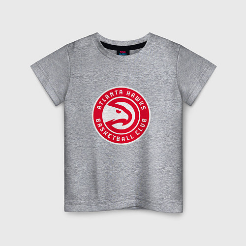 Детская футболка Атланта Хокс логотип / Меланж – фото 1