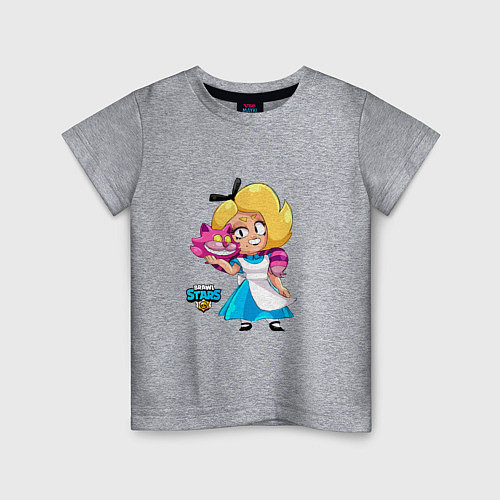 Детская футболка Лола блондинка Brawl Stars / Меланж – фото 1