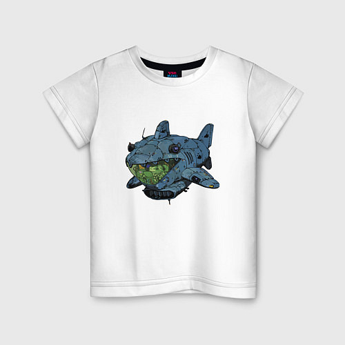 Детская футболка Жаба - капитан подводной лодки / Белый – фото 1
