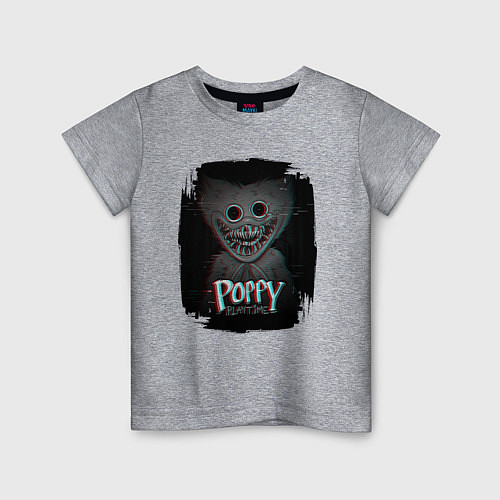 Детская футболка Poppy Playtime: Glitch / Меланж – фото 1