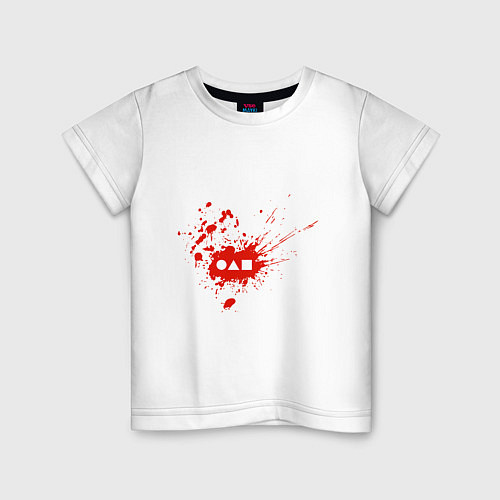 Детская футболка Squid Game Blood / Белый – фото 1