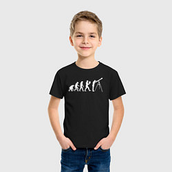 Футболка хлопковая детская Astroevolution V color, цвет: черный — фото 2