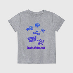 Футболка хлопковая детская Королевская битва, цвет: меланж