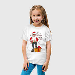 Футболка хлопковая детская С НОВЫМ ГОДОМ, ДЕТКА!, цвет: белый — фото 2