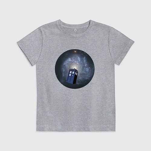 Детская футболка Тардис доктора кто / Меланж – фото 1