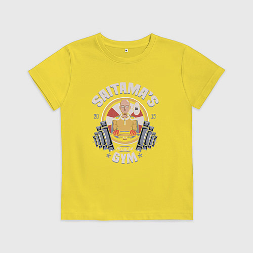Детская футболка Ванпанчмен 01 / Желтый – фото 1