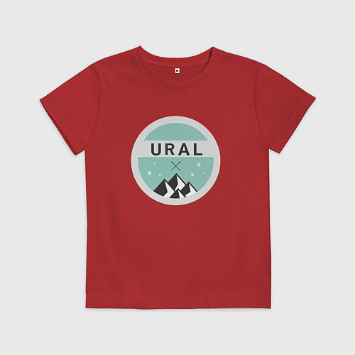 Детская футболка УРАЛ 01 / Красный – фото 1