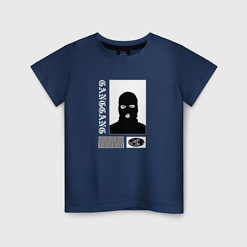 Детская футболка GANGGANG GANGSTER / Тёмно-синий – фото 1